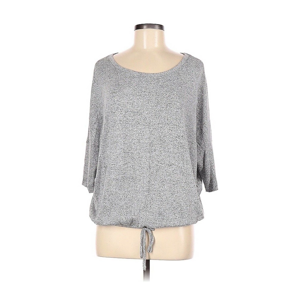 Green Envelope Los Angeles Shirt Womens Size M Gray 3/4 Sleeve Top Soft